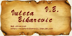 Vuleta Bikarević vizit kartica